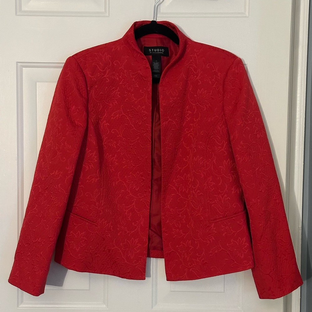 Studio Women's Red Floral Jacket